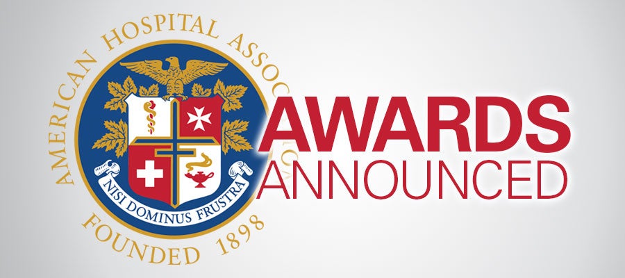 AHA logo next to words red text that reads "Awards Announced"