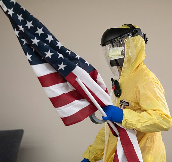 medical hazmat suit