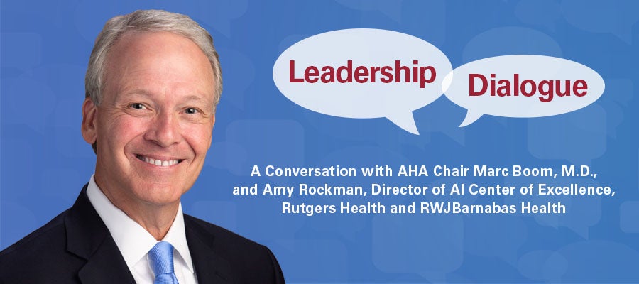 Chair File: Leadership Dialogue — Innovation in Patient Safety with Amy Rockman of the AI Center of Excellence 3-30-26