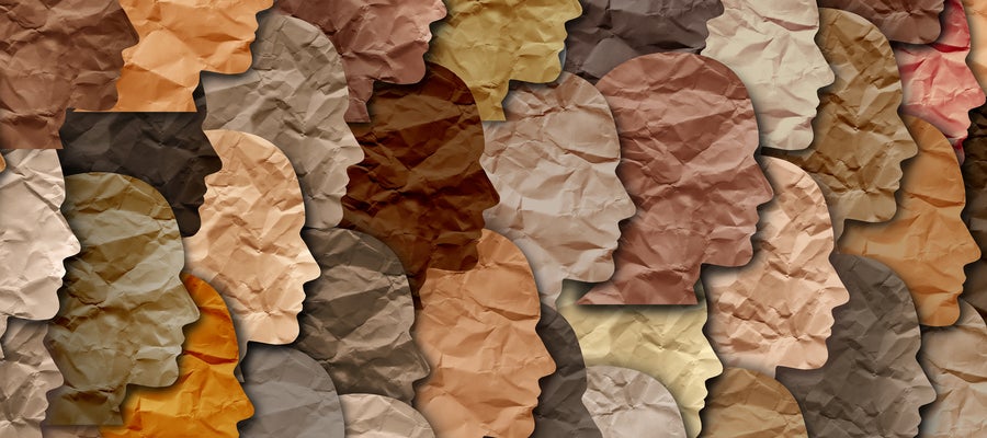 diverse faces in profile 