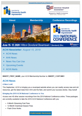 ACHI Newsletter